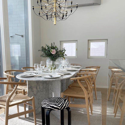 Table à manger marbre CARRARE