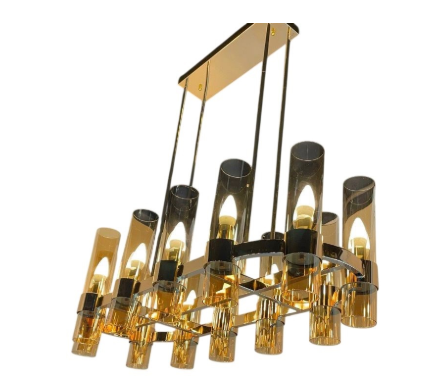 Luminaire Elena verre fumé