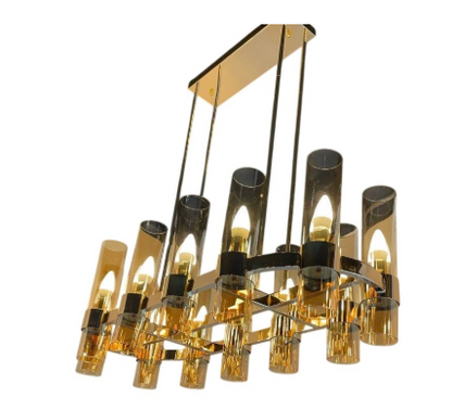Luminaire Elena verre fumé