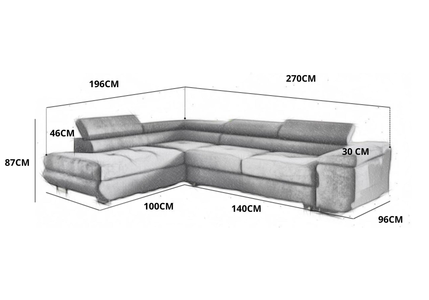 CANAPE Toulouse convertible/coffre