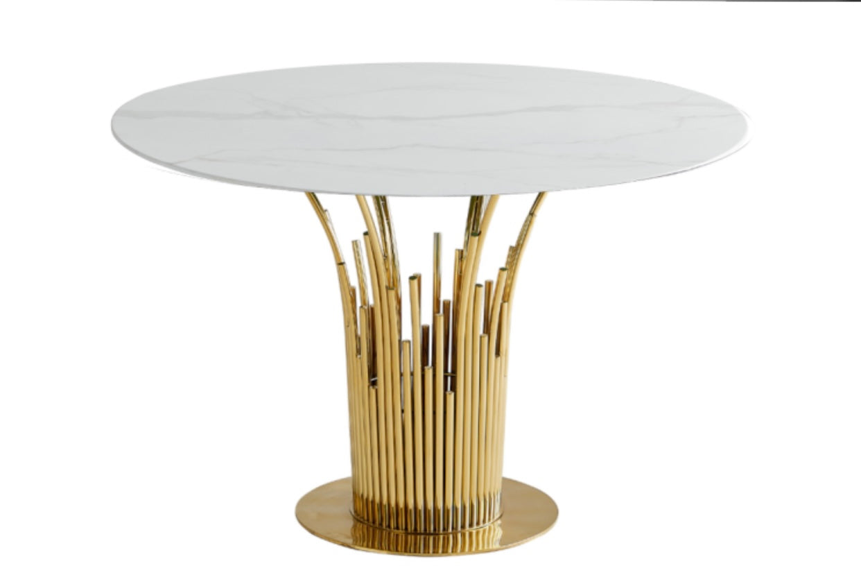 Table à manger flûte ronde