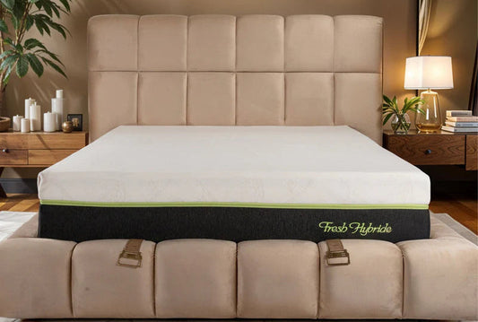 Matelas Fresh Hybride Aloe Vera Angels - 27 cm - Hybride - Confort 5 Zones