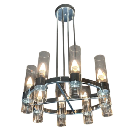 Luminaire Elena verre fumé
