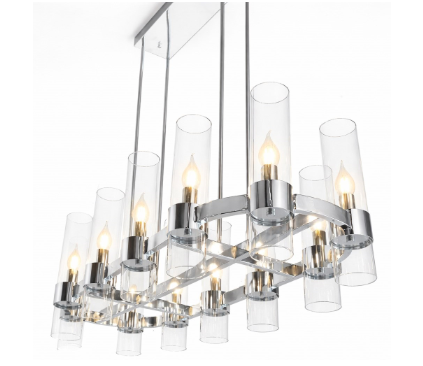 Luminaire Elena verre fumé