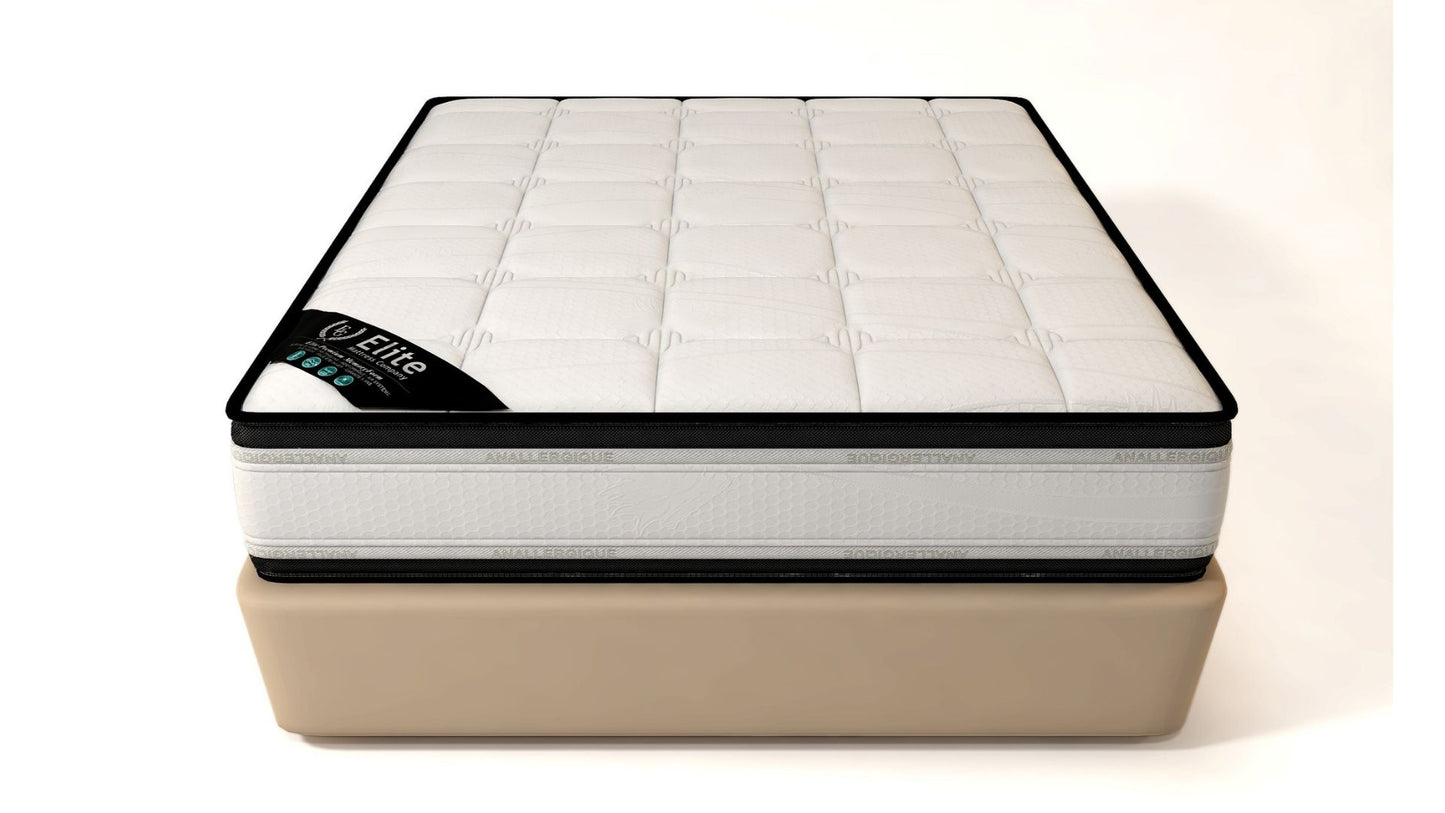 SOMMIER + MATELAS 22CM D'ÉPAISSEUR