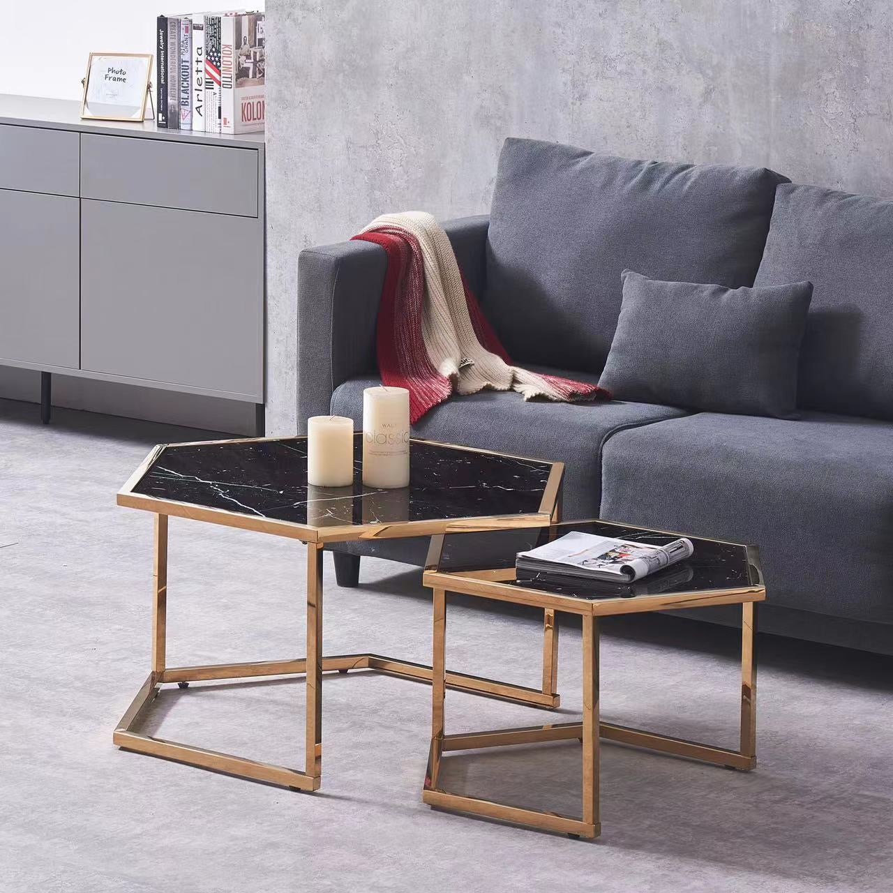 TABLE BASSE GIGOGNE HEXAGONA