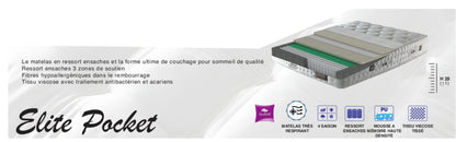 Matelas ELITE pocket 30cm d’épaisseur